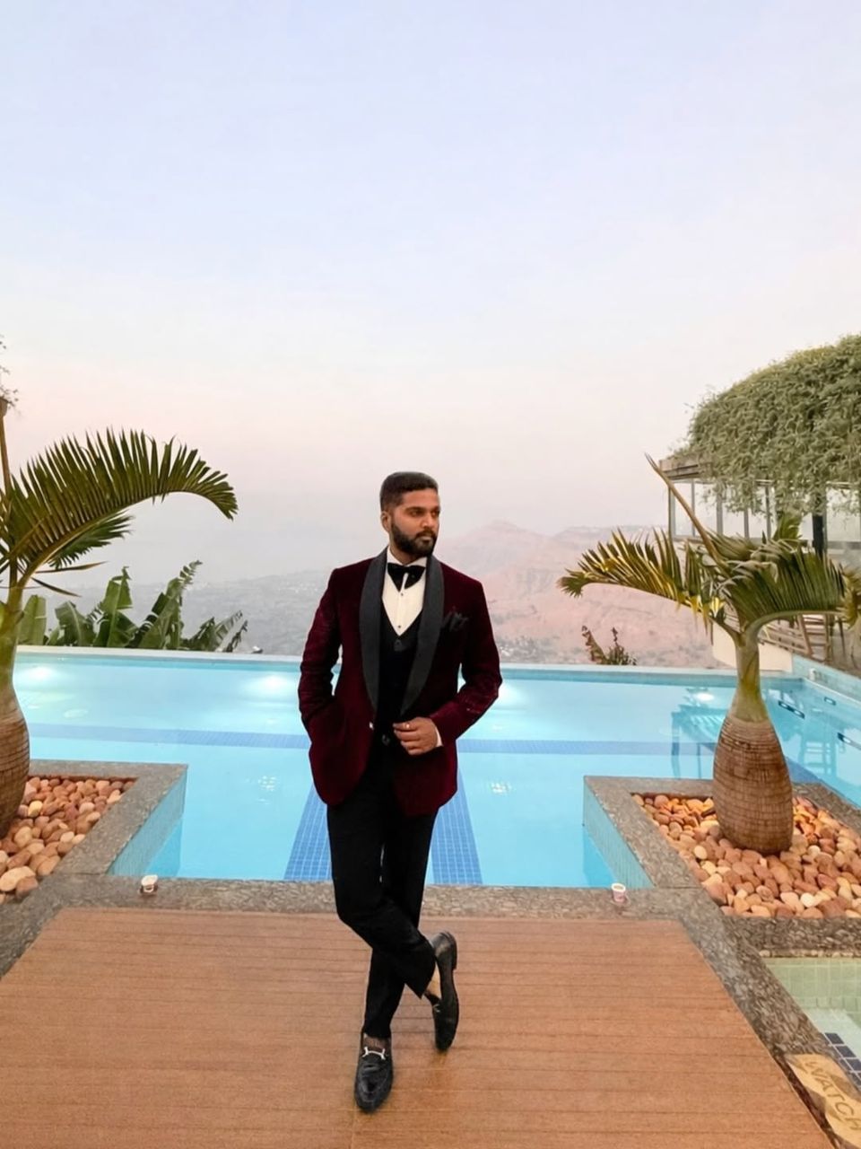 Akshay at a hilltop venue